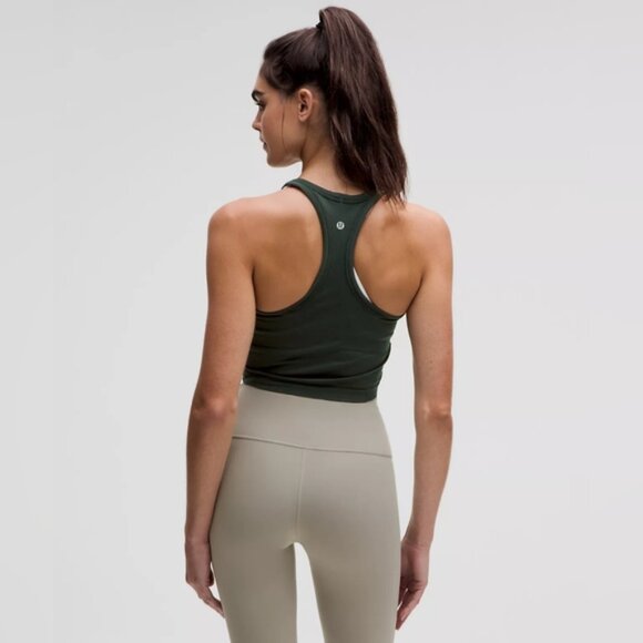 Lululemon Non Padded Swiftly Tech Cropped Racerback Tank Top 2.0 Size 6 - Picture 2 of 7